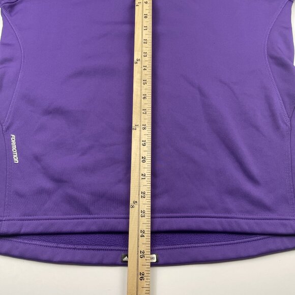 Adidas Formotion Response 1/4 Zip Sweatshirt Women’s L Active Climawarm Purple - Picture 4 of 10
